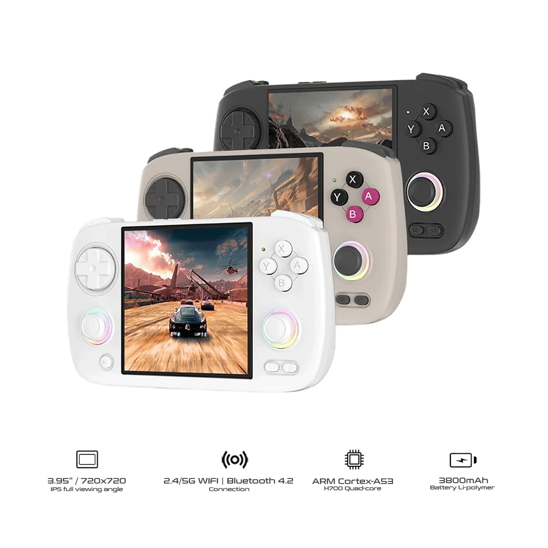 Anbernic RG CubeXX Retro Game Console Linux 64-Bit Supports 2.4G H700 Quad-Core Arm Cortex-A53