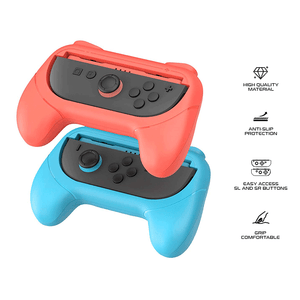 iPega Universal Game Grips for Nintendo Switch 2 Joy-Cons (Blue/Orange) PG-SW2055
