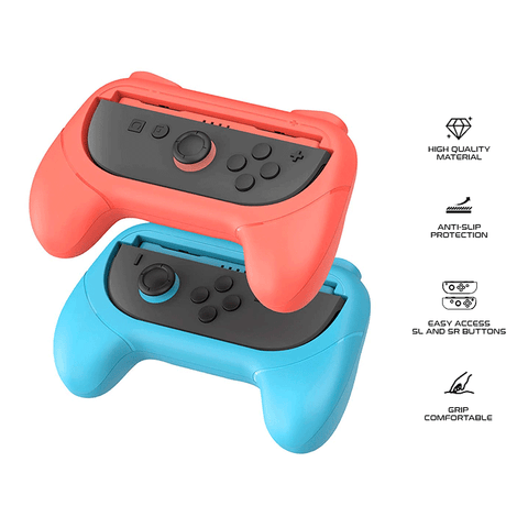 iPega Universal Game Grips for Nintendo Switch 2 Joy-Cons (Blue/Orange) PG-SW2055