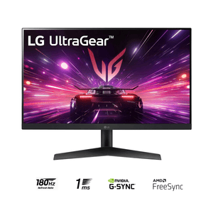 LG 24GS60F-B 24" Ultragear FHD (1920x1080) HDR 180Hz 1ms GTG IPS Freesync G-Sync Compatible Gaming Monitor