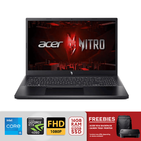 Acer Nitro V ANV 15-51- 541P 15.6" FHD 165Hz Core i5 - 13420H 16GB/512GB SSD RTX 4050 Win 11