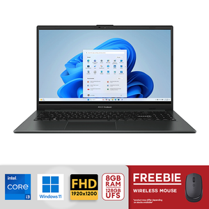 ASUS Vivobook 15.6" FHD intel i3-N305 8GB DDR4 RAM 128GB UFS Intel UHD Graphics E1504GA-WB31 Win 11 Home S Mixed Black
