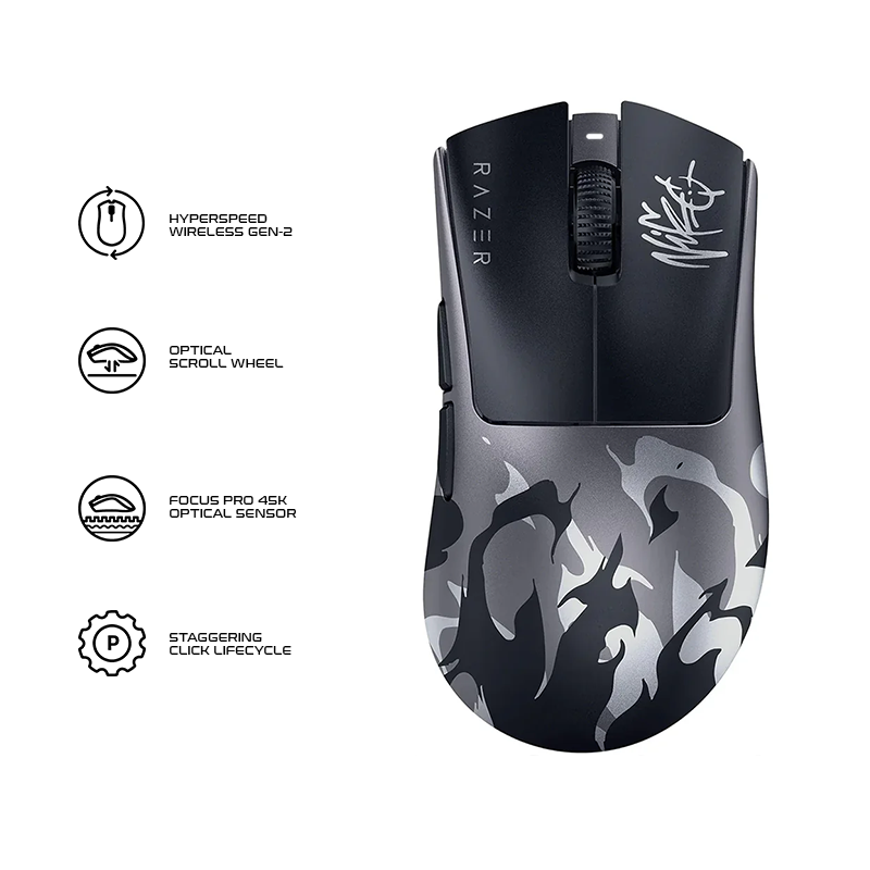 Razer DeathAdder V4 Pro Wireless Gaming Mouse - NiKo Edition