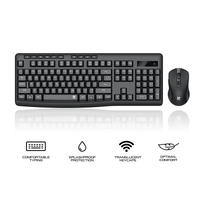Redragon 2in1 Wireless Office Mouse & Keyboard Black (BS-7367-A)