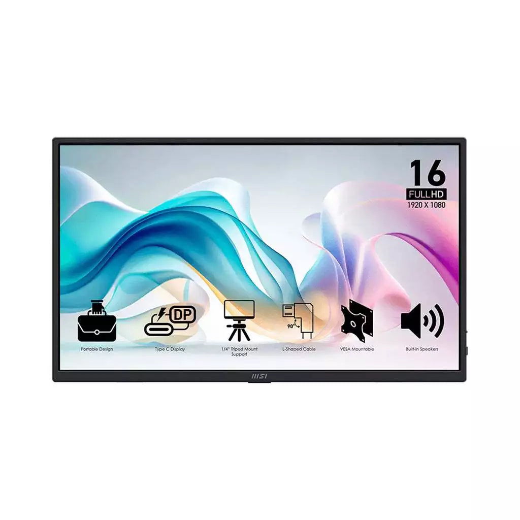 MSI PRO MP165 E6 15.6" FHD 60hz IPS Portable Monitor