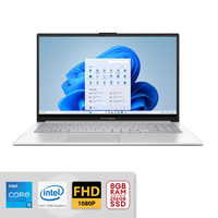 Asus Vivobook Go 15.6” FHD intel Core i3-N305 8GB RAM / 256GB SSD Intel UHD Graphics Win 11 Home Cool Silver 15 E1504GA-WS35