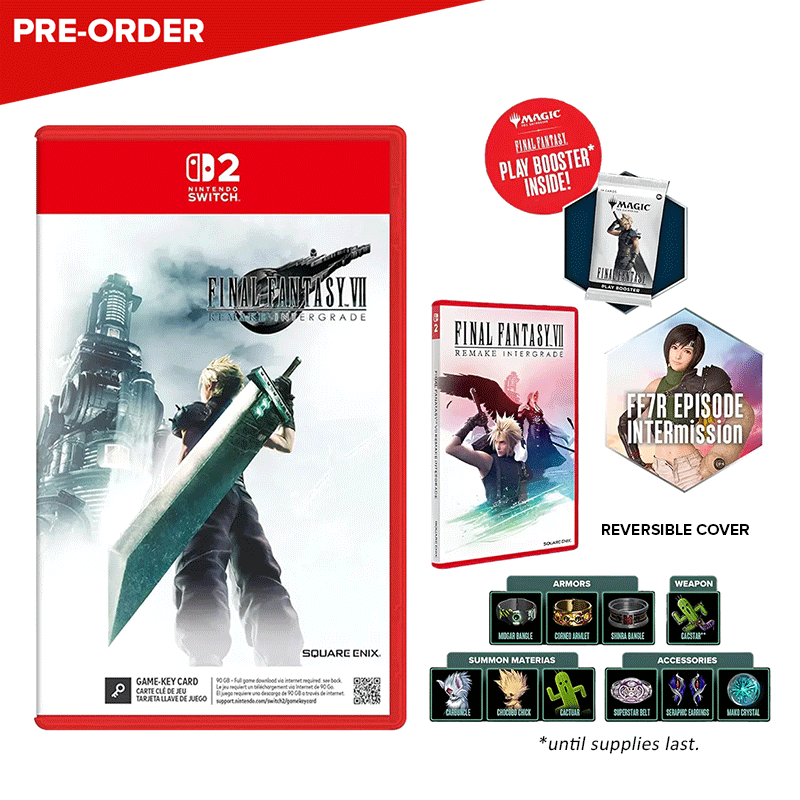 [PRE-ORDER] Nintendo Switch 2 Final Fantasy VII Remake Intergrade (Game Key Card) (ASI)