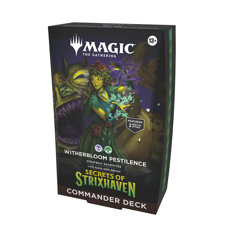 Magic the Gathering: Secrets of Strixhaven (SOS) Witherbloom Pestilence Commander Deck