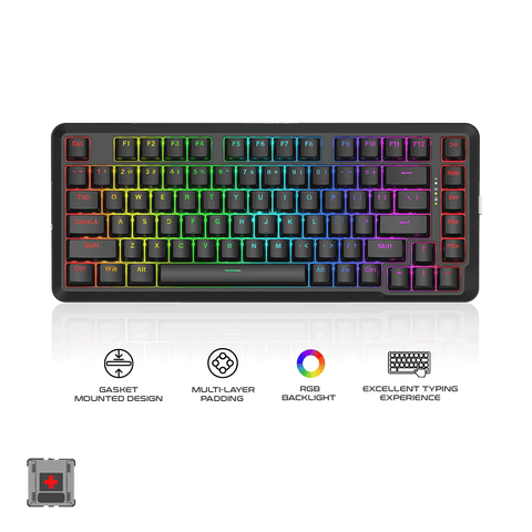 REDRAGON [K713RGB-PRO] STORMRAZOR PRO (Black) Red Switch