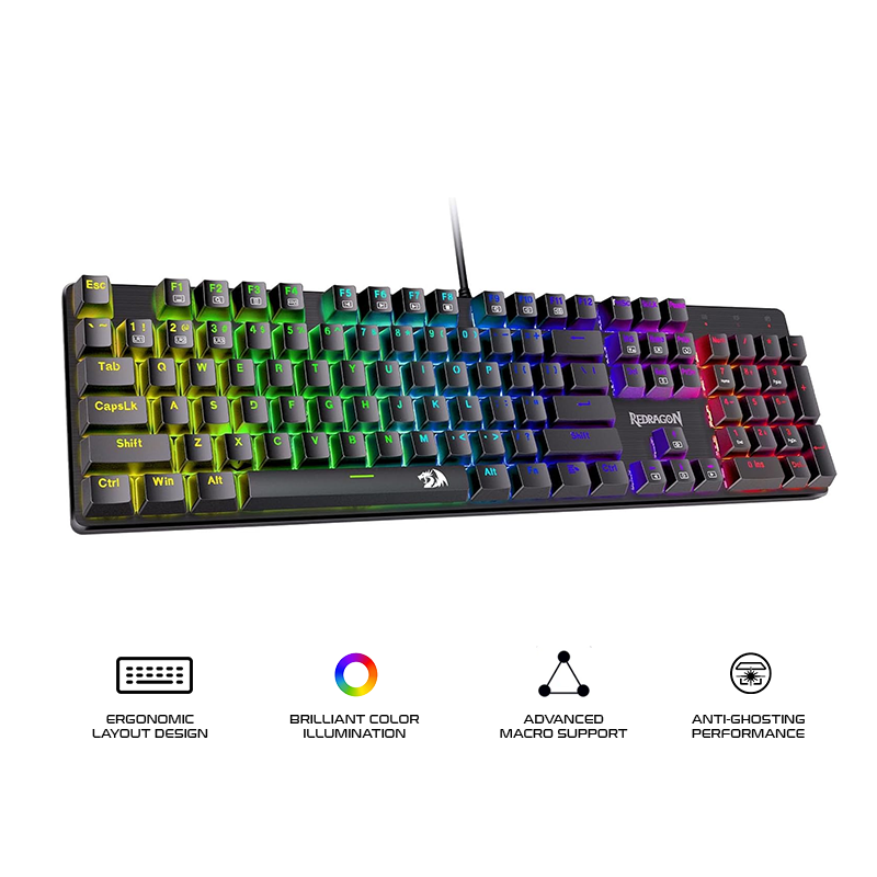 Redragon Sindri Wired Gaming Keyboard Black (K671)
