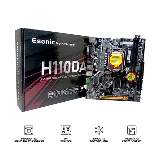Esonic H110DA Micro-ATX Intel DDR4 Motherboard