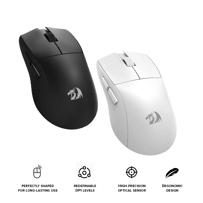 Redragon King Lite 3-Tri Mode Wireless Mouse (M916-LIT-1K)
