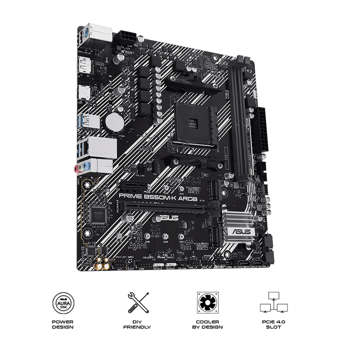 ASUS PRIME B550M-K ARGB AM4 Motherboard