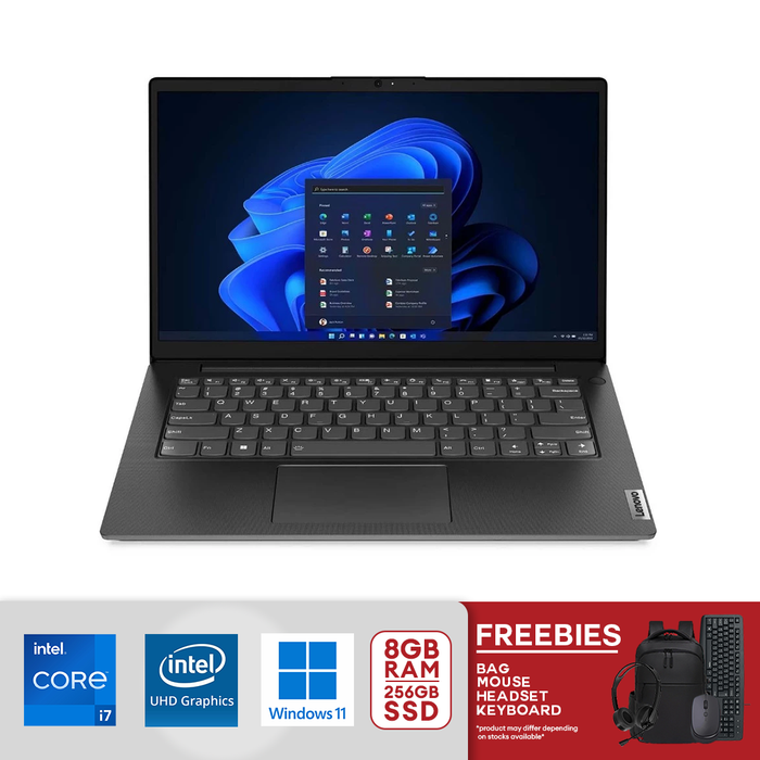 Lenovo V14 G4 IRU 14" FHD Intel Core i7-13620H 8GB RAM (upgradable to 16GB) - 256GB SSD (upgradable to 1TB) Intel UHD Graphics Win 11 Black