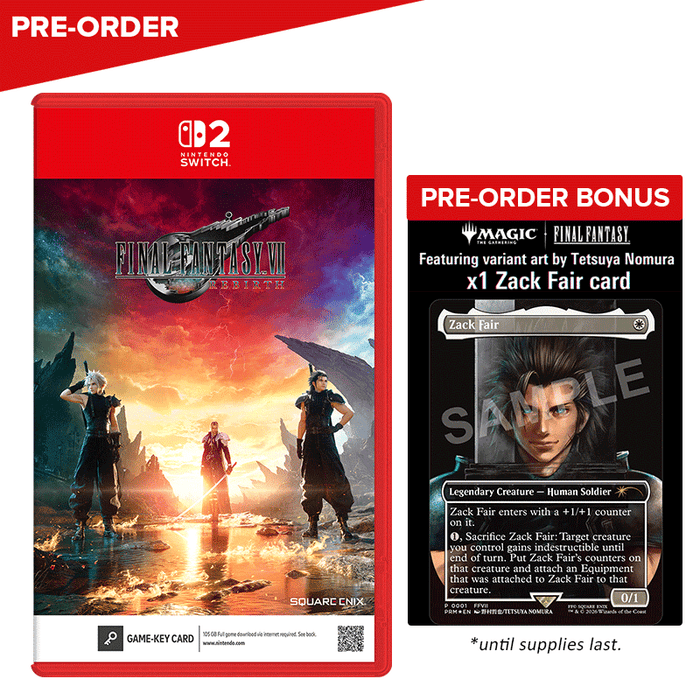 [PRE-ORDER] Nintendo Switch 2 Nintendo Switch 2 Final Fantasy VII Rebirth (Game Key Card) (ASI)