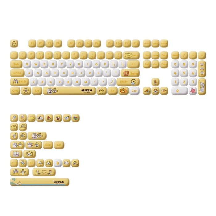Akko Poco Family - Poco Duck Keycap Set MOG Profile 136 Keys