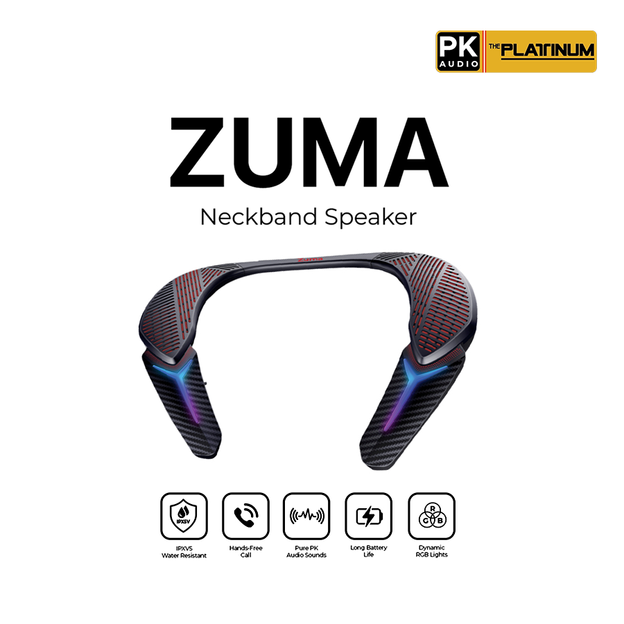 Platinum Karaoke Zuma Neckband Speaker