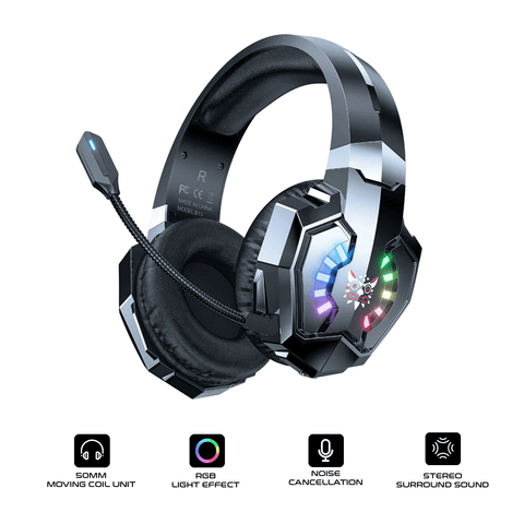 Onikuma B15 RGB Tri-Mode Gaming Headset with Microphone (Black)