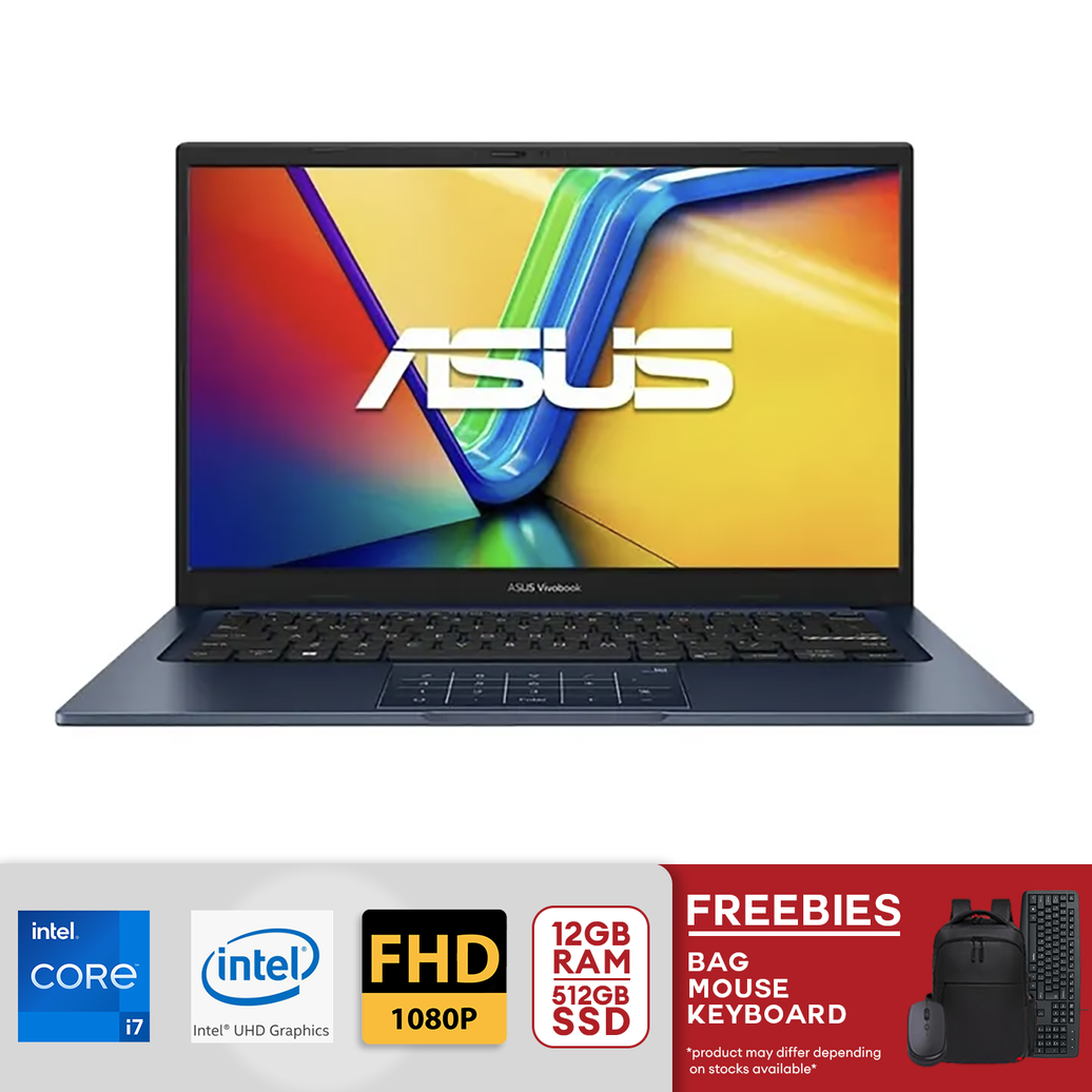 ASUS Vivobook 14 14" FHD Intel Core i7-1355U 12GB RAM / 512GB SSD Intel UHD Graphics Windows 11 Home Quite Blue (X1404VA-I712512)