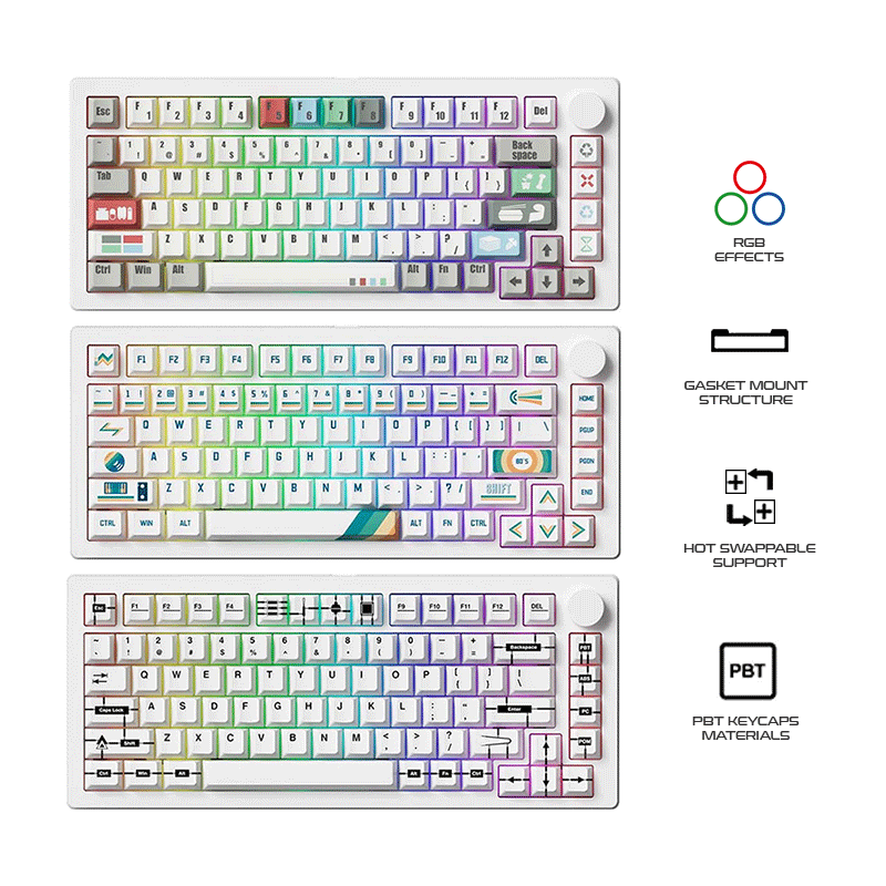 MonsGeek M1 V5 VIA Aluminum Case Multi-Mode Hot-Swappable Mechanical Keyboard
