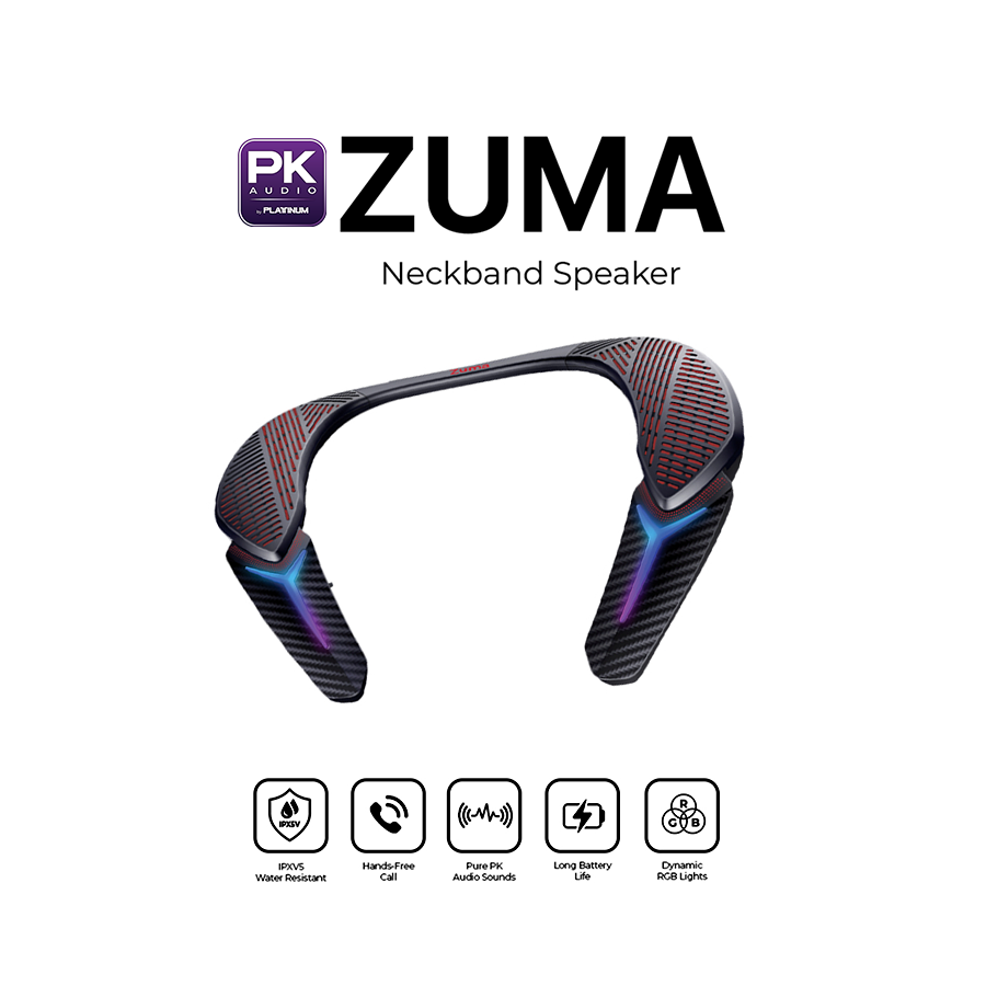 Platinum Karaoke Zuma Neckband Speaker