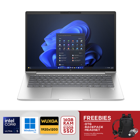 HP EliteBook 640 G11 Notebook WUXGA 14" Intel Ultra 5-135U 16GB DDR5 RAM 512GB M.2 SSD Integrated Intel Graphics Win11Pro Pike Silver