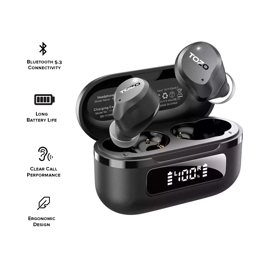 TOZO Aerosound Earbuds Black T11124