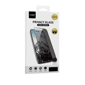URR FAN Series Premium Privacy Tempered Glass for iPhone 16 | 15 | 14 Pro | 16+ | 15+ | 14 Pro Max | 16 Pro | 16 Pro Max
