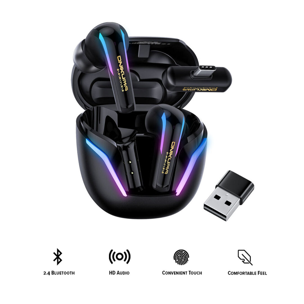 Onikuma T27 Wireless Earphone Black