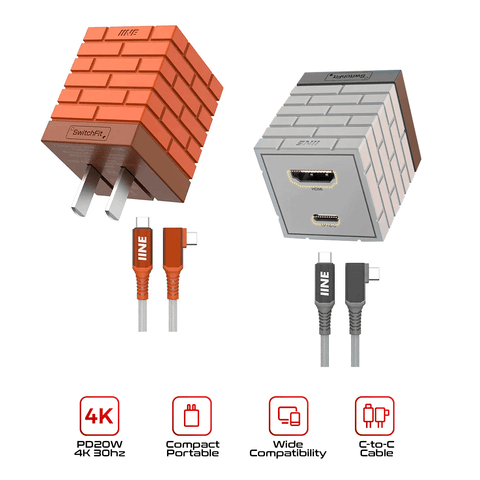 IINE 2-in-1 Mini 20W Charging & Video Converter For N-Switch [L949] [L950]