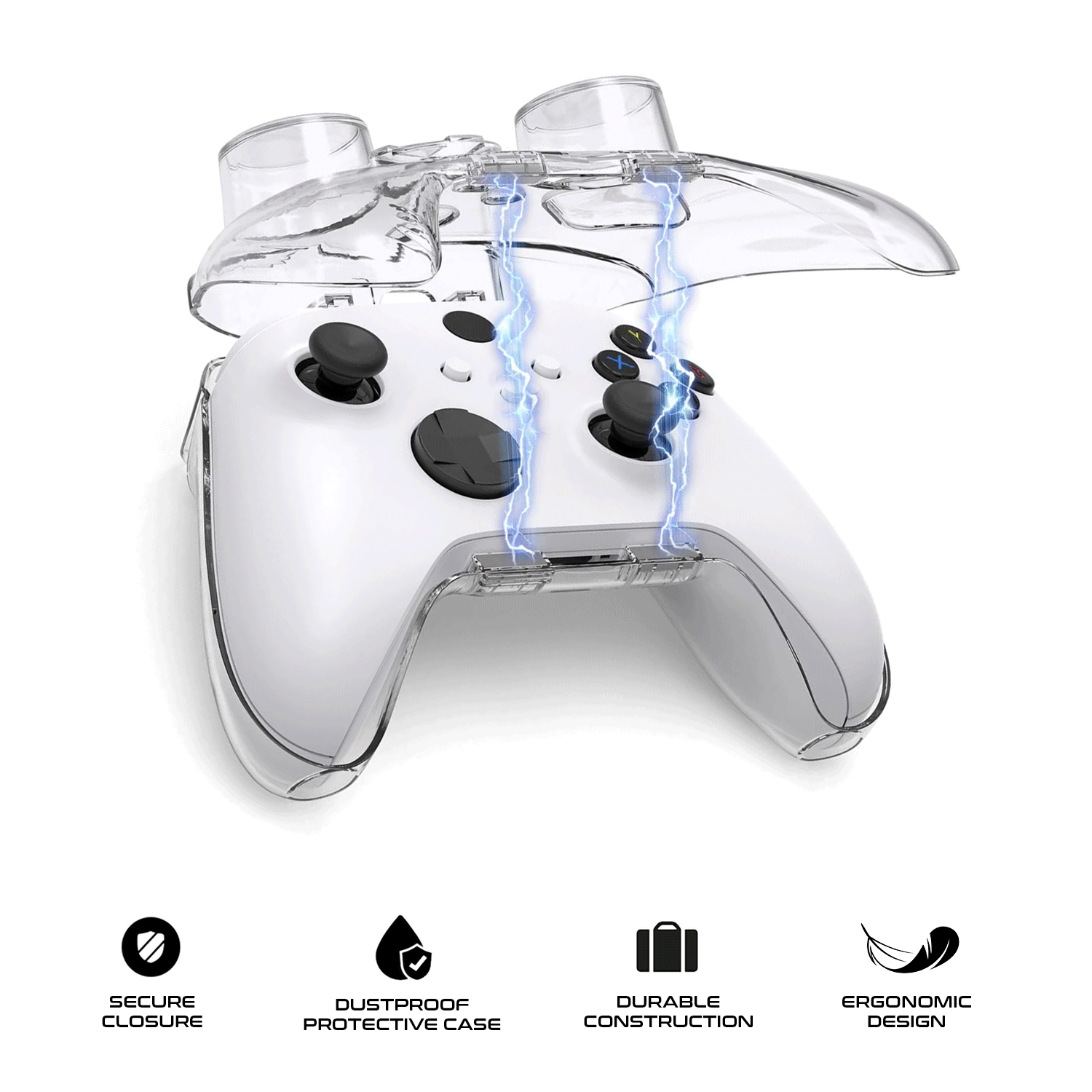 IINE Protective Case for Xbox Controller (Transparent Shell) (L1009)
