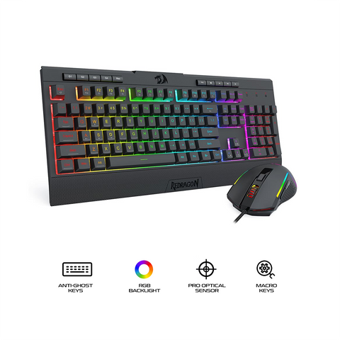 Redragon s151 Combo 2in1 Gaming Keyboard & Mouse Black