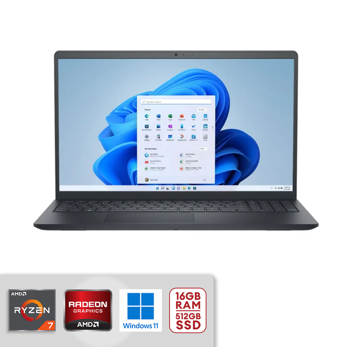 Dell 15.6" FHD Touch Screen AMD Ryzen 7 7730U 16GB RAM / 512GB SSD AMD Radeon Graphics Win 11 Black LDC15255-A117BLK-PUS