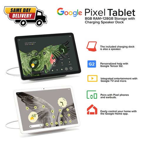 Google Pixel Tablet 8GB RAM+128GB Storage with Charging Speaker Dock