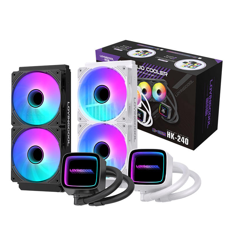Lovingcool HK-W120-01 120mm AIO ARGB Liquid CPU Cooler with Display