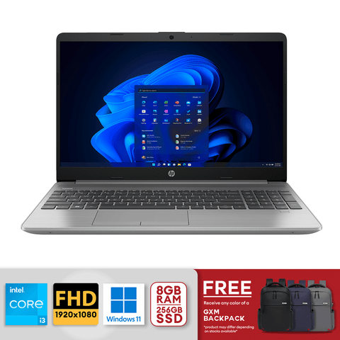 HP EXP 250 G9 15.6" FHD Laptop i3-1215U 8GB/256GB SSD Win11 Asteroid Silver