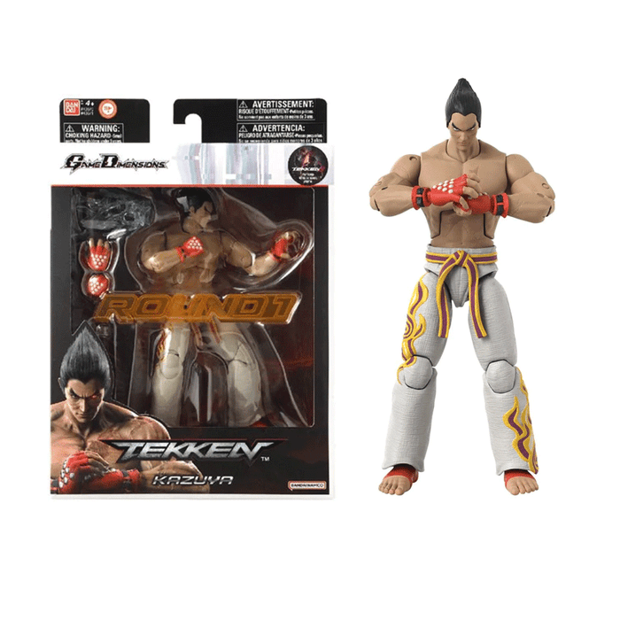 Tekken Kazuya Mishima Action Figure by BANDAI Game Dimensions