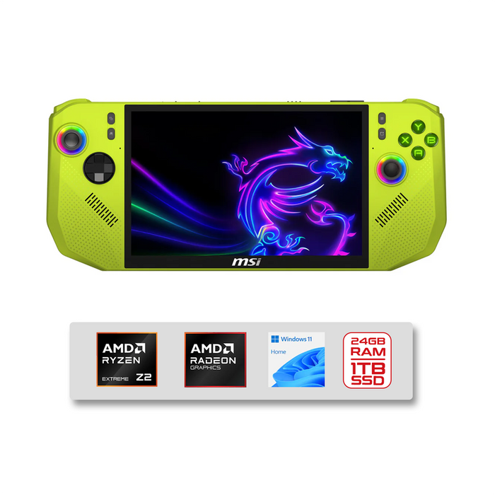 MSI Claw A8 BZ2EM-023PH (Neon Green) 8" FHD+ (1920x1200) 120Hz Ryzen Z2 Extreme 24GB/1TB SSD AMD Win11