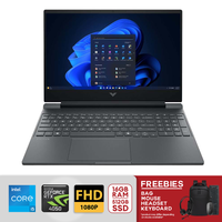 HP Victus 15.6" FHD 144Hz Gaming Laptop Intel Core i5-13420H 16GB DDR4 RAM 512GB SSD NVIDIA GeForce RTX 4050 Win 11 15-fa2082wm Mica Silver