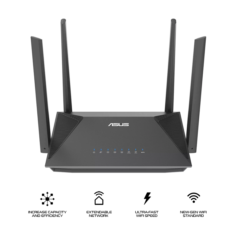 Asus RT-AX52 AX1800 Dual Band Wifi 6 Extendable Router