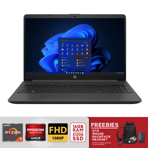 HP 15.6" 255 G10 Laptop AMD Ryzen 7 16/512gb SSD Win 11 - Dark Ash Silver
