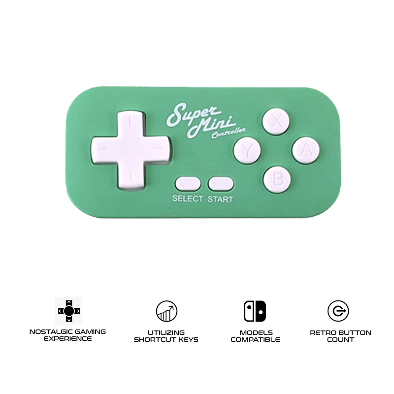 Allone Super Mini Controller for Nintendo Switch OLED/Lite/PC/Phone (Green) ALG-NSWCSMMT