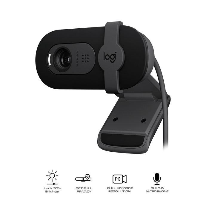 Logitech Brio 100 Full HD 1080P Web Cam
