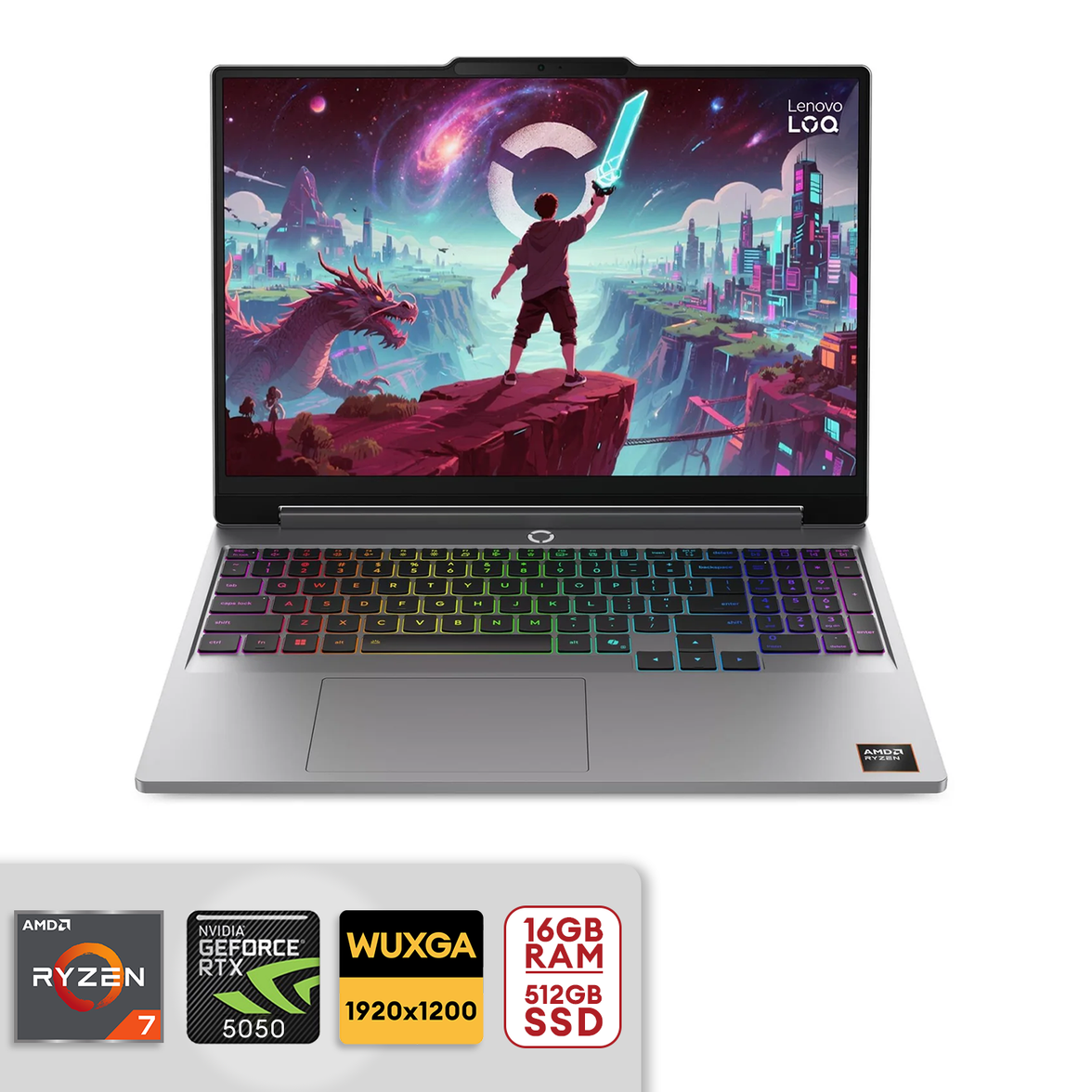 LENOVO LOQ 15AHP11 83TN0016PH 15.3" WUXGA 165hz RYZEN 7 250 16GB DDR5 512GB SSD RTX 5050 Win11