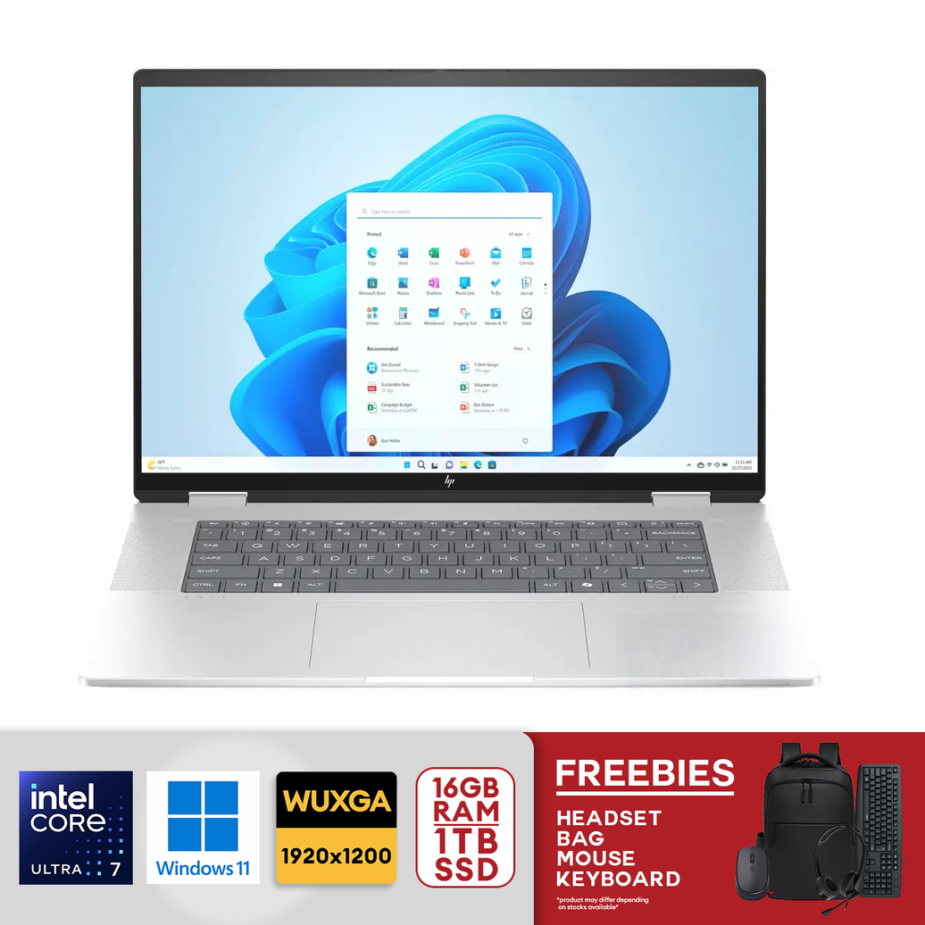 HP Envy 2-in-1 16" Intel Core Ultra 7 16GB/1TB SSD 16-ac0023dx Glacier Silver