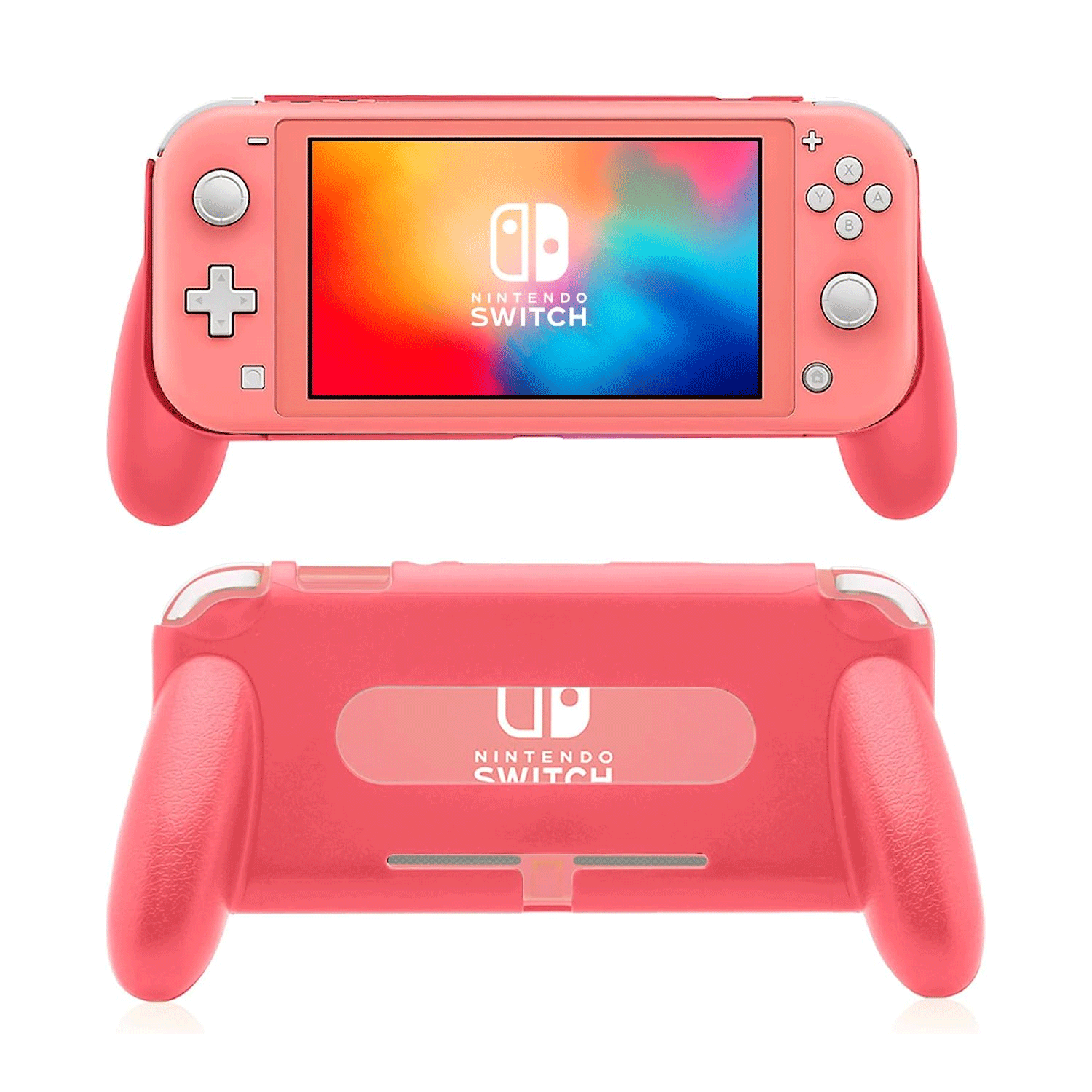 JYS Protective Case Handle grip for Nintendo Switch Lite [Coral] [SL04]