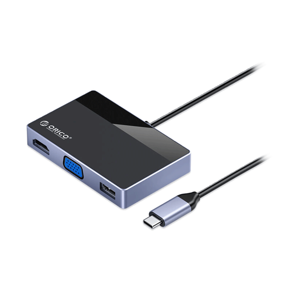 Orico Type-C 5-in-1 Multifunction Docking Station [Grey/Black] [DM-5P]
