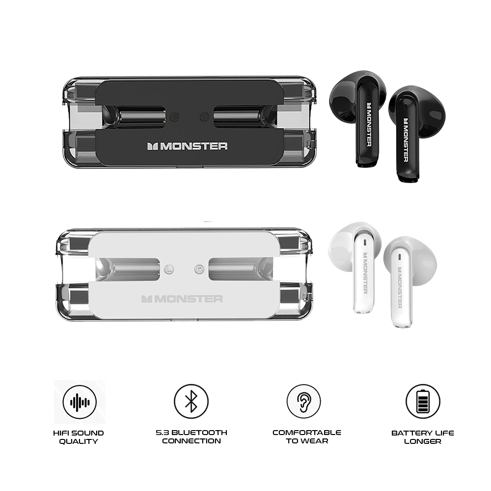MONSTER Airmars XKT08 True Wireless Gaming Earphones