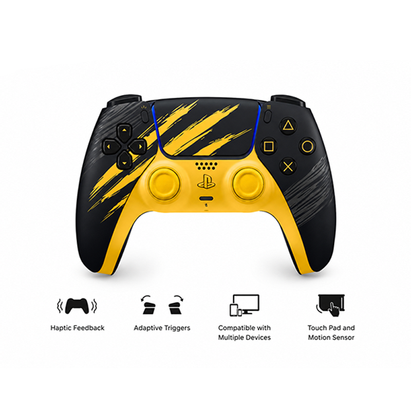 Sony PlayStation 5 DualSense™ Wireless Controller – Marvel’s Wolverine Battle Yellow Limited Edition