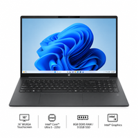 HP OmniBook 3 AI PC 16" WUXGA Touchscreen Intel Core Ultra 5 - 225U 8GB DDR5 RAM / 512GB SSD Intel Graphics Win 11 Mica Silver 16-BU0305DX